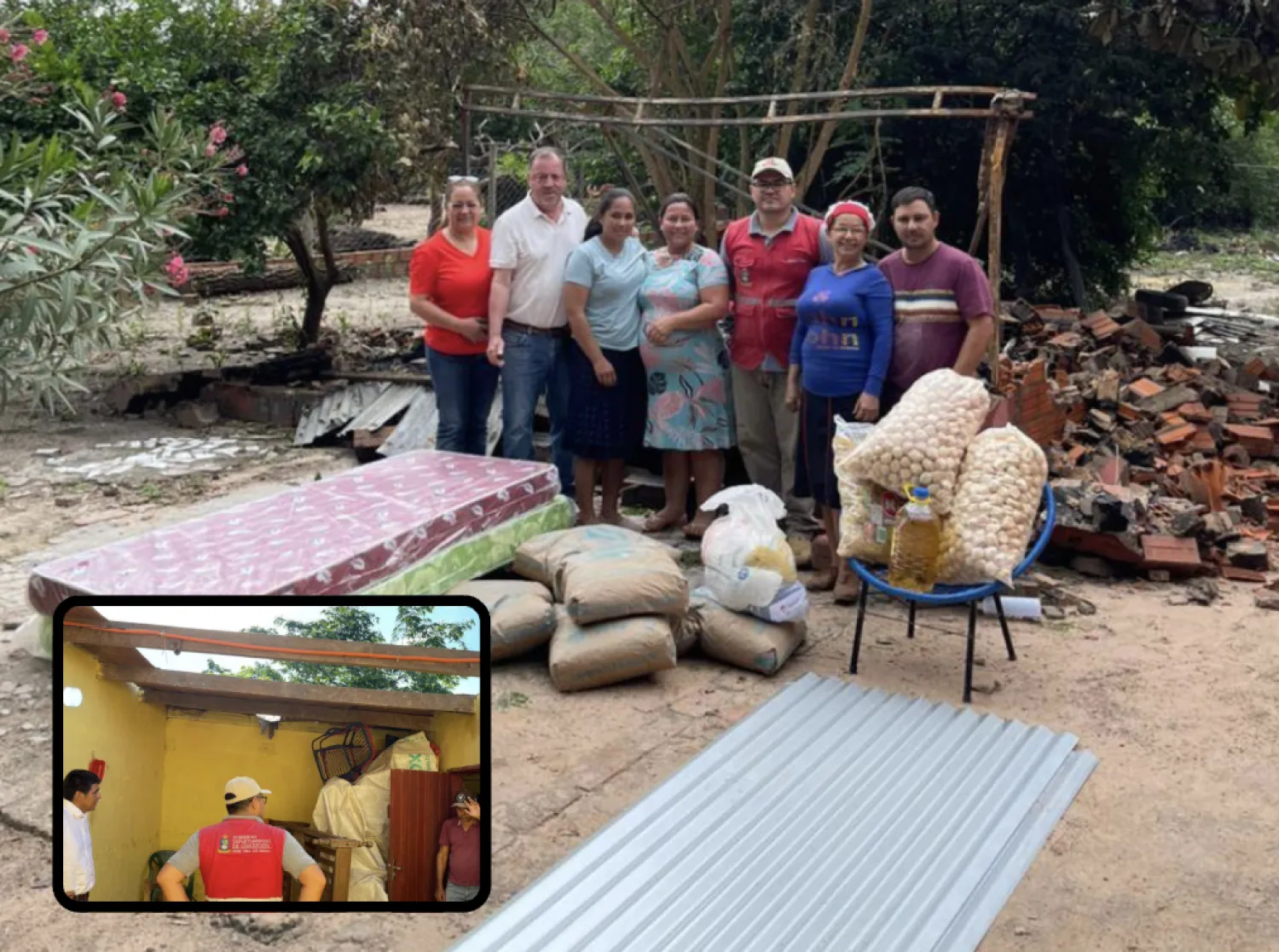 El Gobierno Departamental de Concepción refuerza su apoyo a familias damnificadas