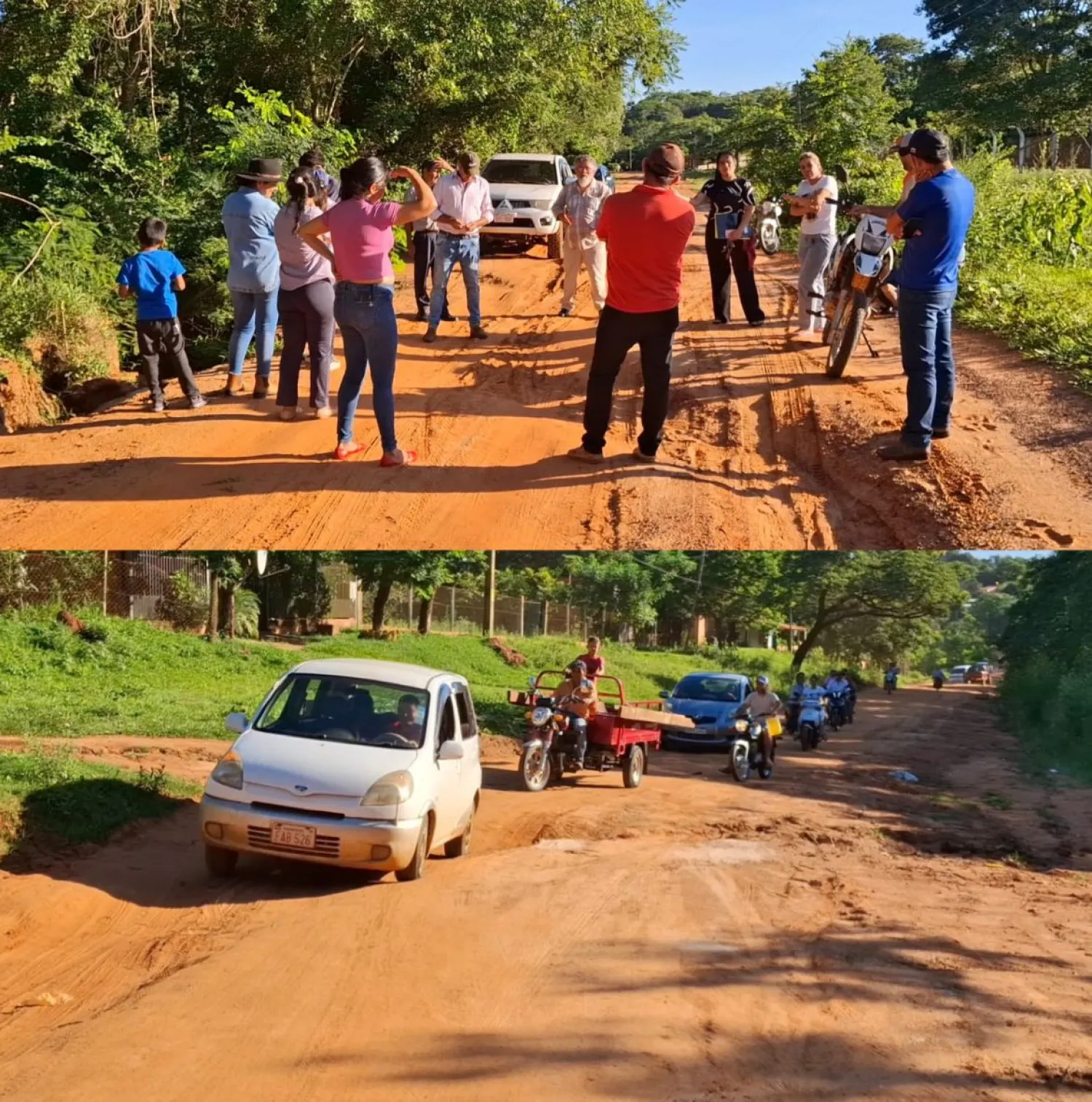 Caminos vecinales en total estado de abandono en Horqueta