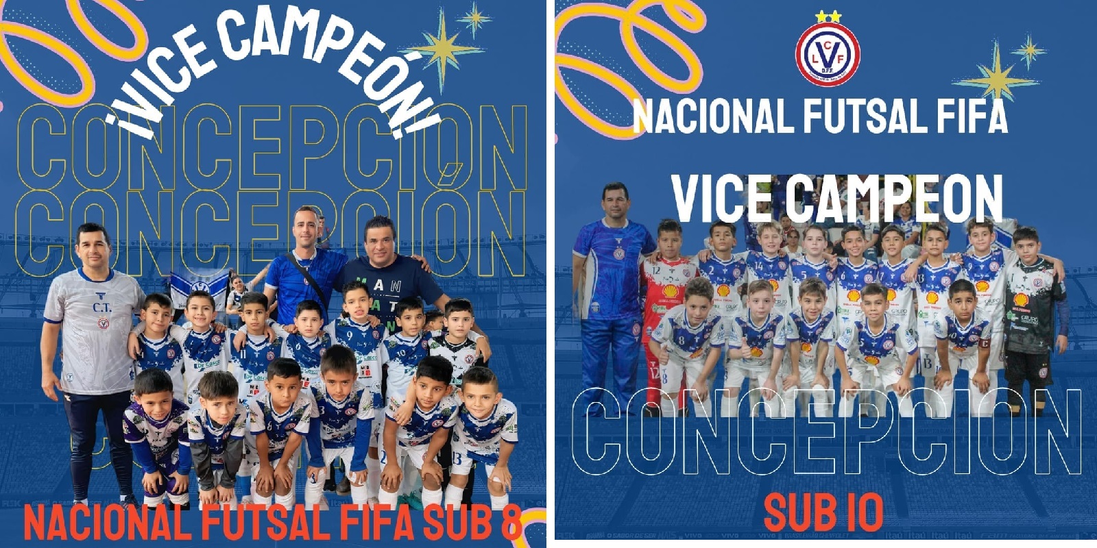 Concepción Vicecampeón Nacional en sub 8 y sub 10 de Futsal FIFA