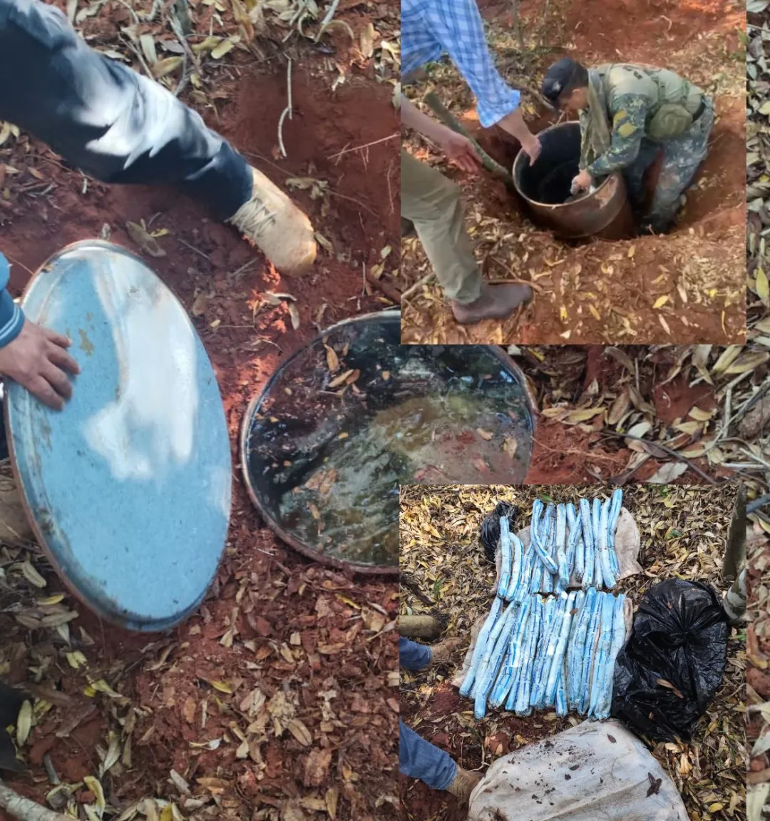 Hallan caleta con explosivos del grupo criminal EML en Horqueta