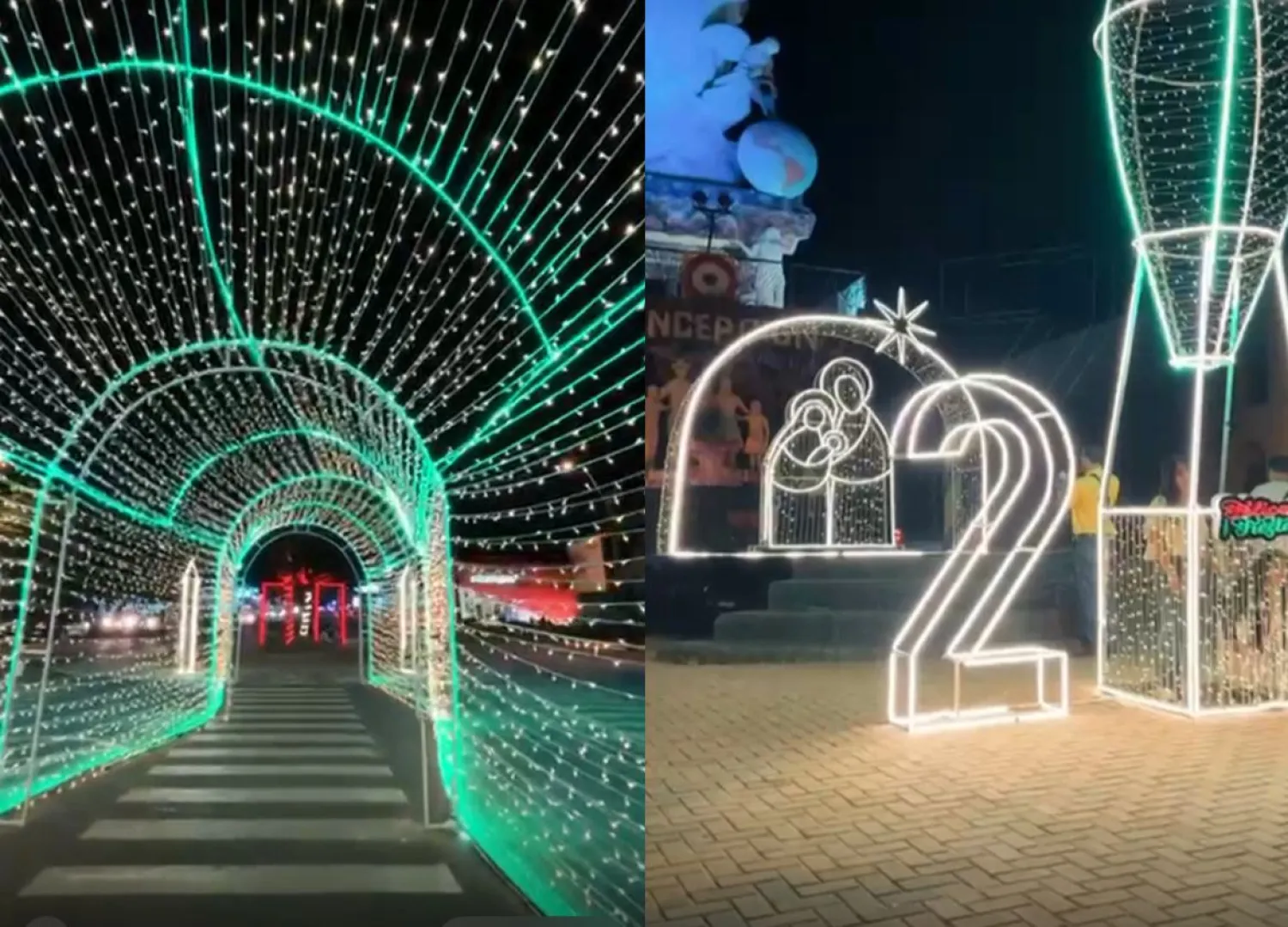Segunda noche del encendido Navideño ilumina la Avenida Pinedo en Concepción