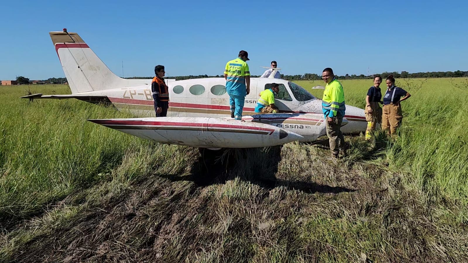 Aterrizaje forzoso de avioneta en Concepción.
