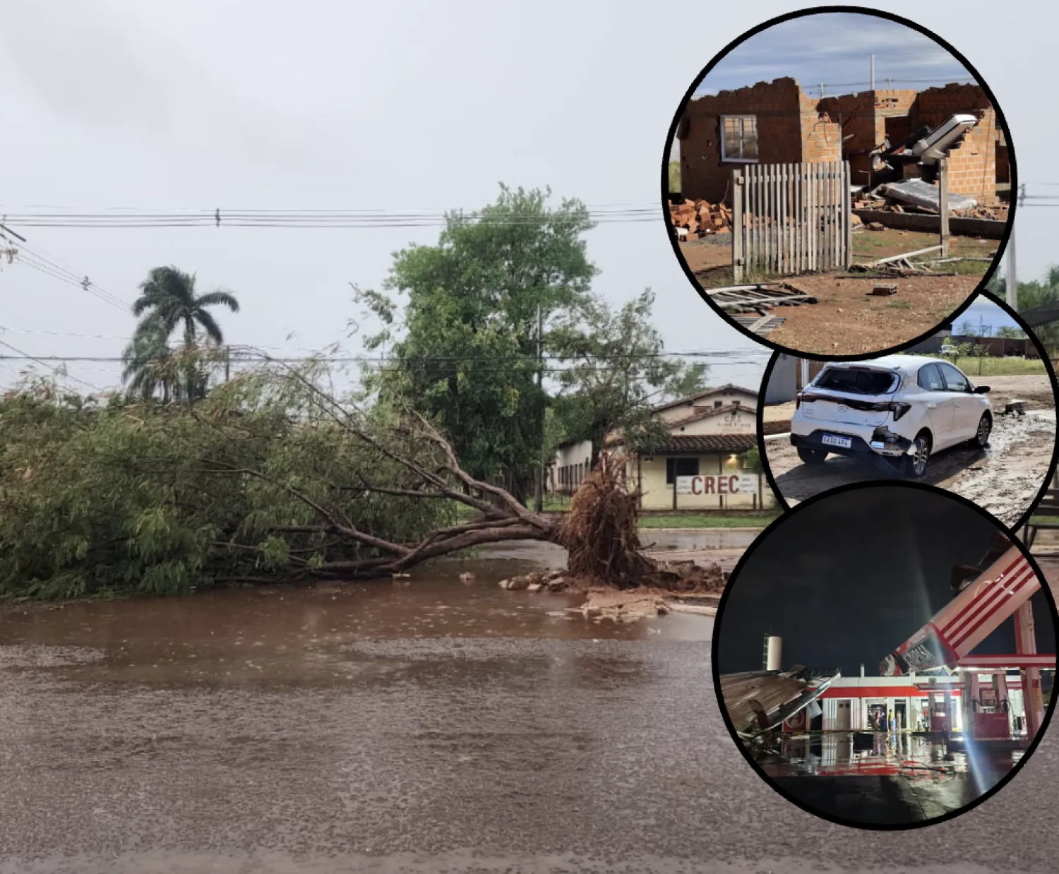 Concepción: fuerte temporal causa daños y emergencia por fuga de gas