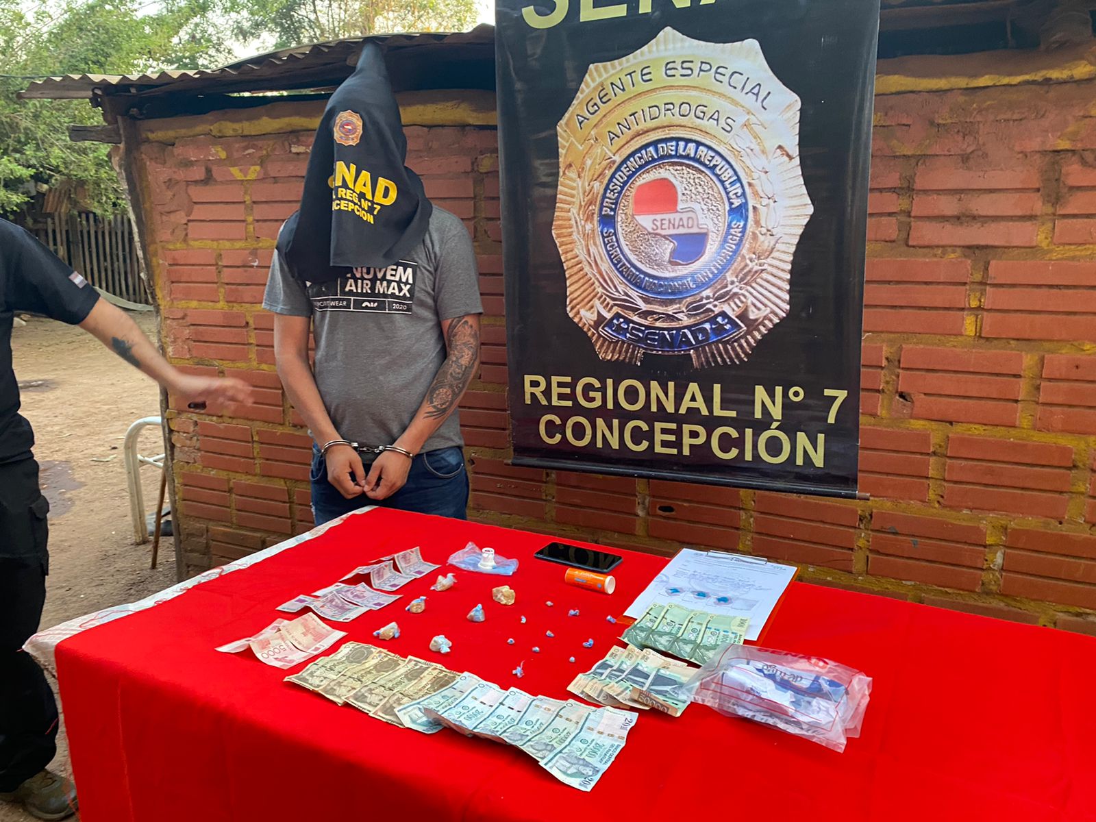 Microtraficante reincidente aprehendido por la Senad en Concepción