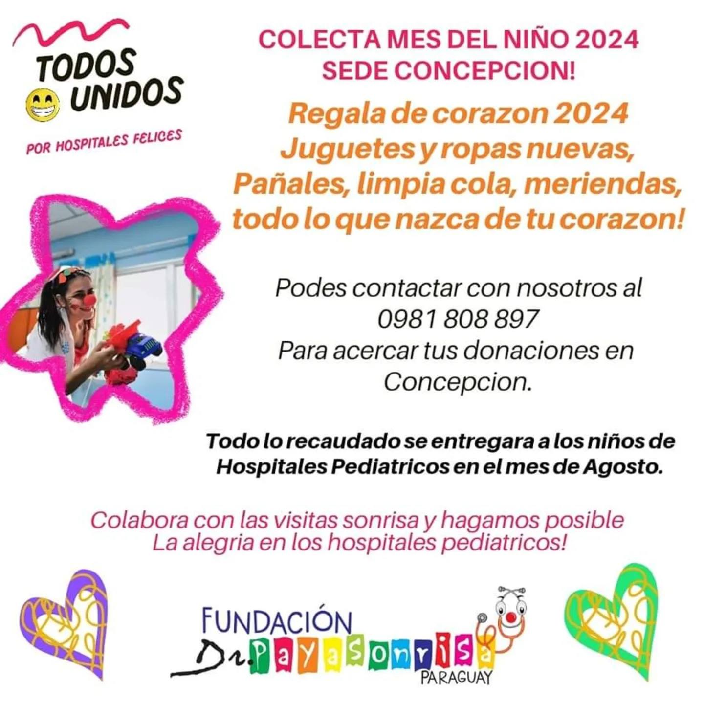 Fundación Dr. Payasonrisa inicia en Concepción la campaña “regalos de corazón, sonrisas por montón”