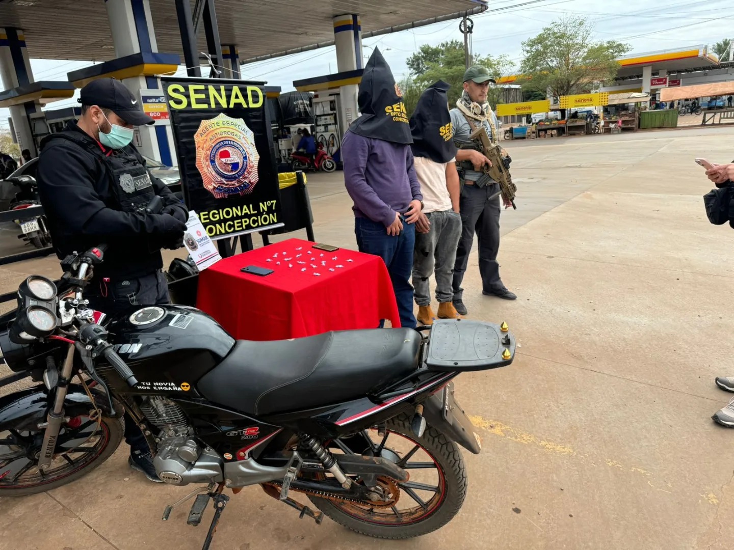 Senad detuvo a dos jóvenes con dosis de cocaína en Concepción