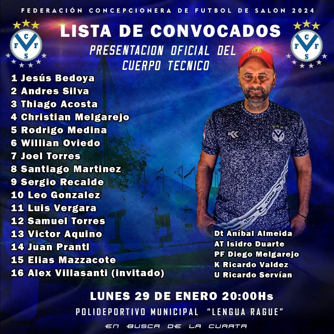 La Selección Concepcionera de Fútbol de Salón inicia oficialmente sus preparativos