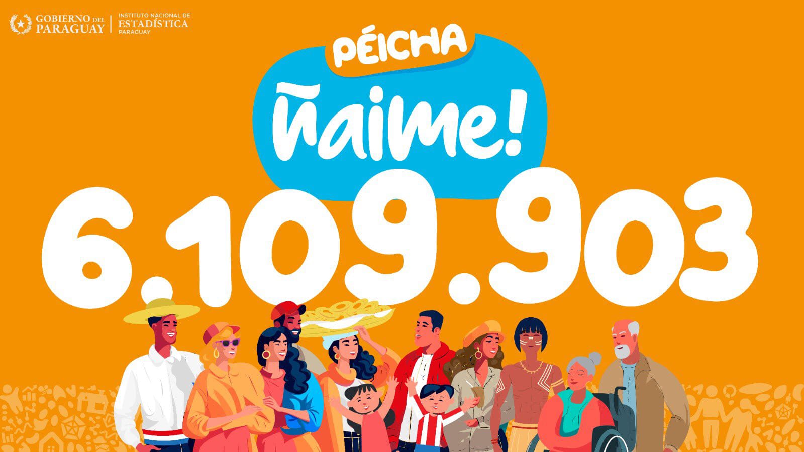 Según revela el censo 2022 Paraguay tiene 6.109.903 habitantes