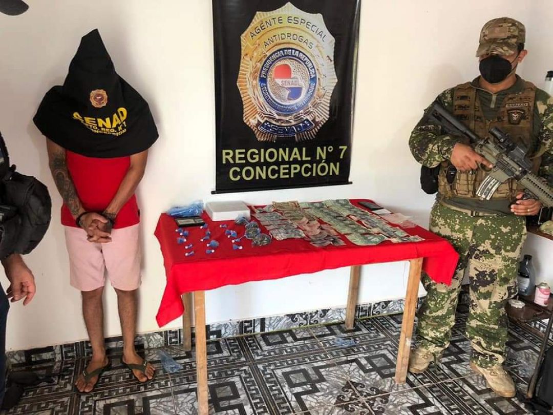 Microtraficante detenido en el barrio Villa Armando de Concepción