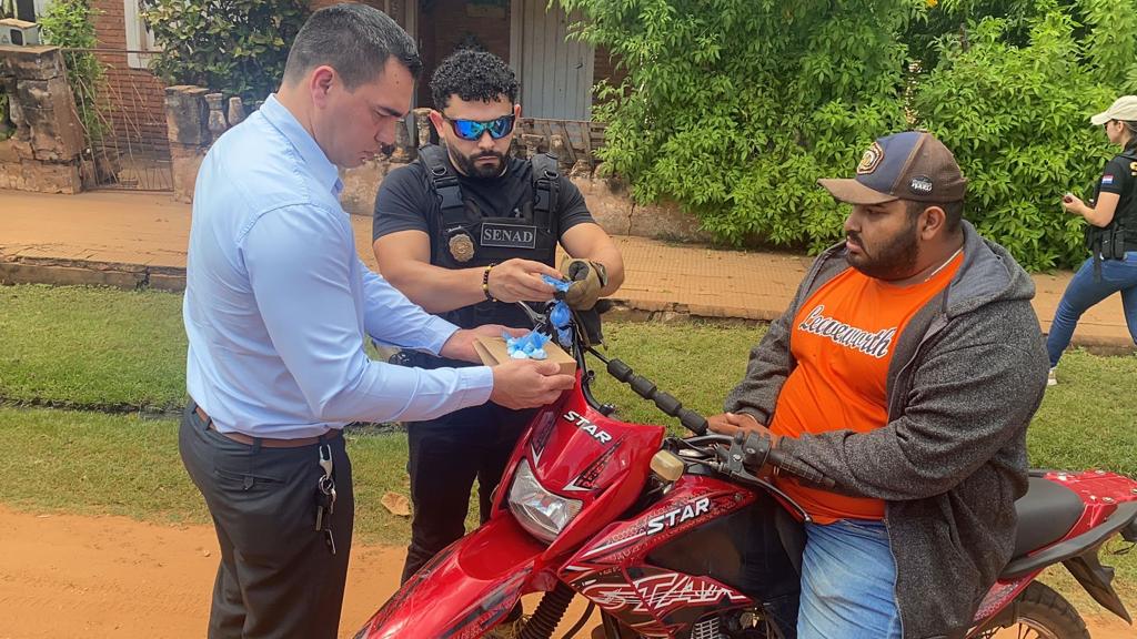 SENAD intercepta a delivery de cocaína en Concepción.