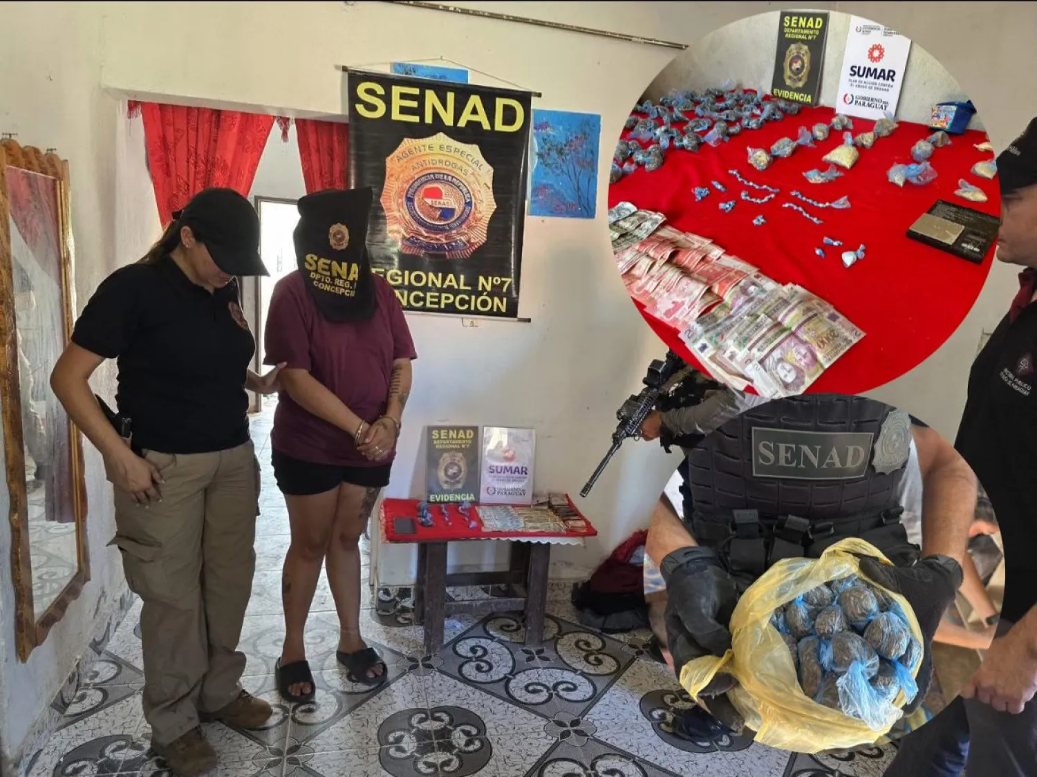 Golpe al microtráfico en Vallemí: SENAD desmantela dos focos de distribución