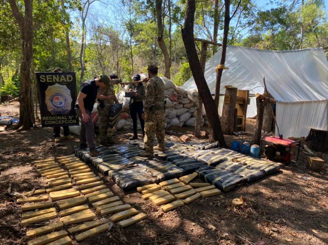 Operativo de la Senad en Puentesiño logró incautar y eliminar más de dos toneladas de marihuana