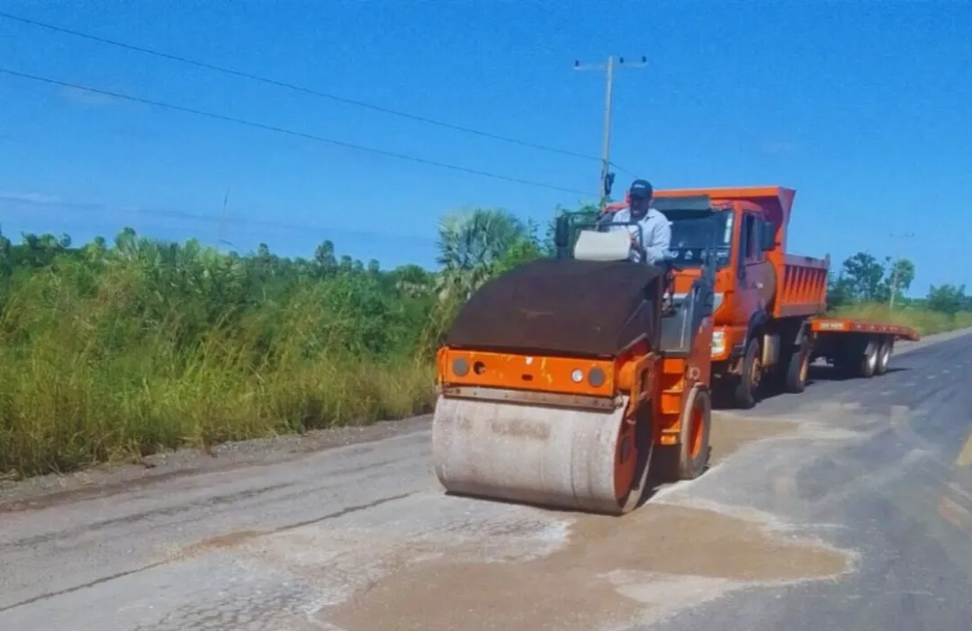 MOPC inició trabajos de bacheo de la ruta PY22 Concepción-Vallemi