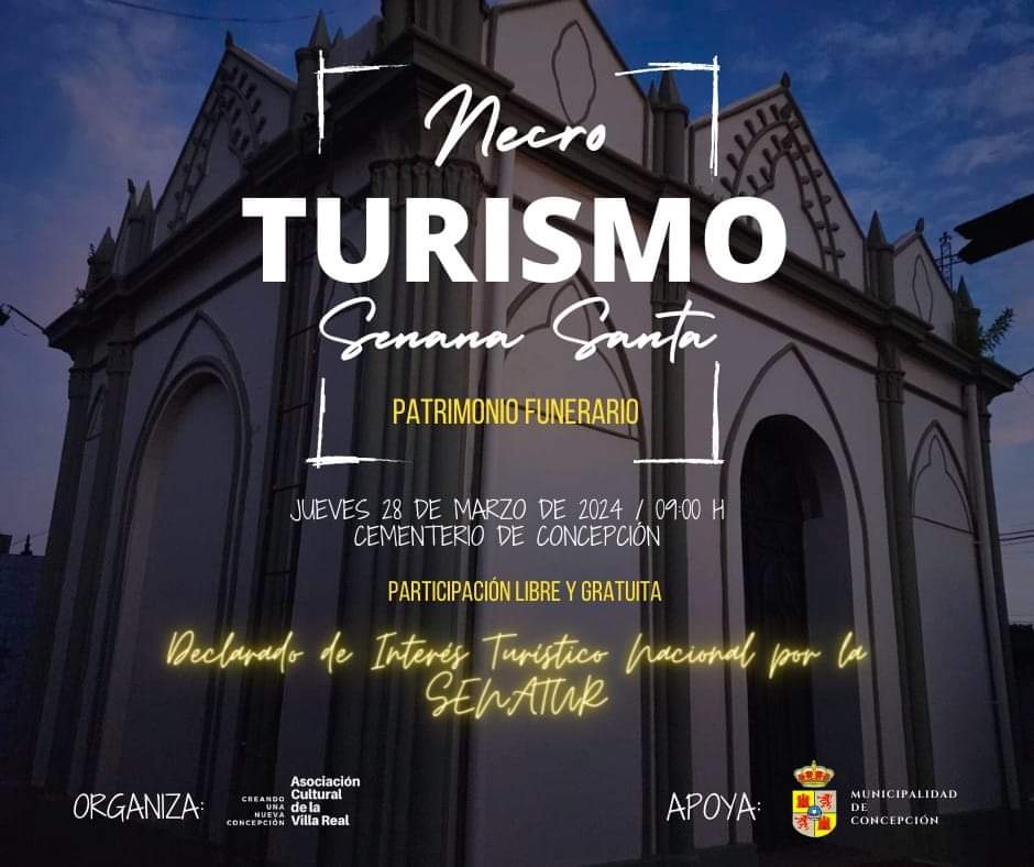 Necroturismo se realizará el Jueves Santo en Concepción
