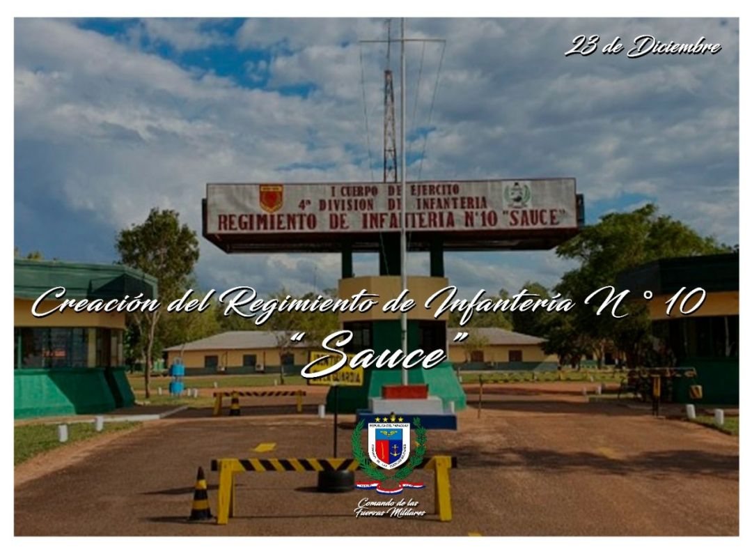 Aniversario 89° de creación del RI 10 SAUCE de Concepción