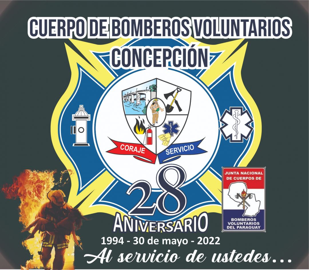 Bomberos Voluntarios de Concepción celebran 28 años de fundación
