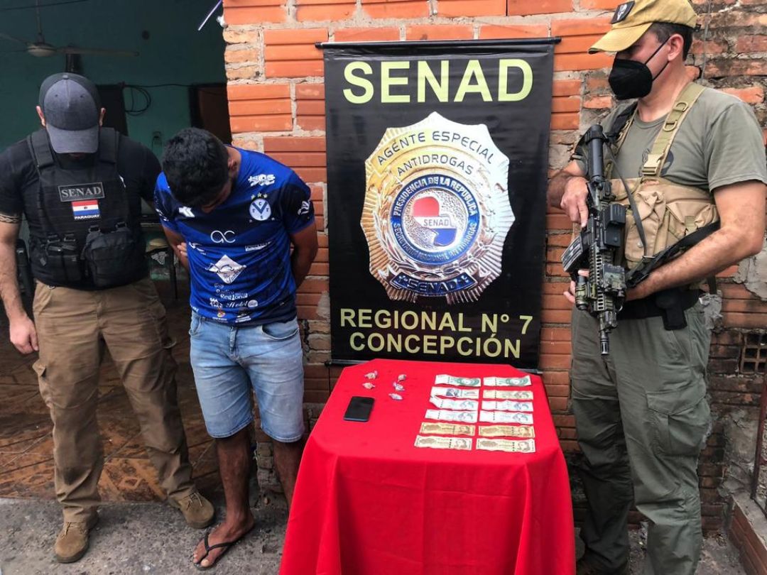 Senad capturó a joven buscado por tráfico de estupefacientes