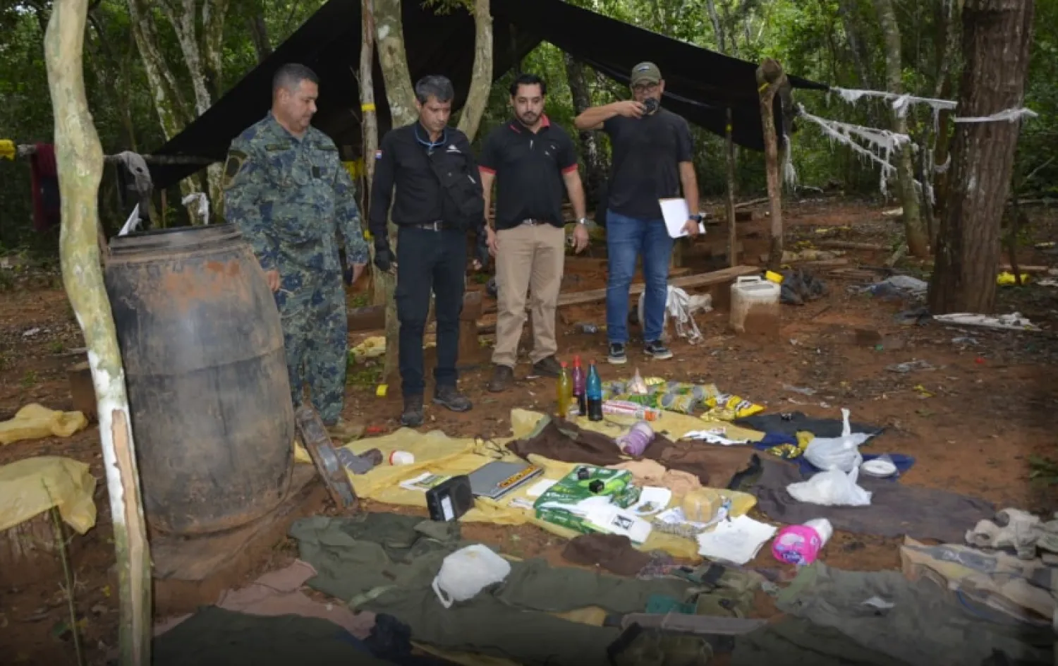 Hallan depósito ilícito presumiblemente vinculado al grupo criminal terrorista EPP