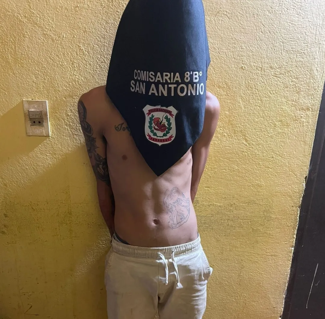 Joven aprehendido con porciones de marihuana y crack