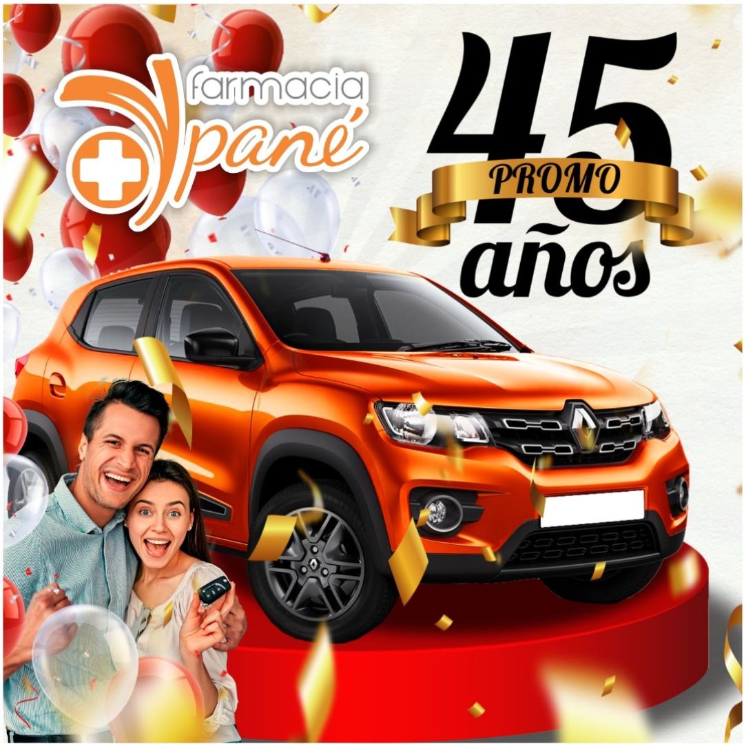 Farmacia Ypané sortea un Renault 0km por su 45° aniversario