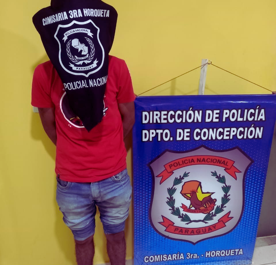 Aprehendido en Horqueta por robar un celular