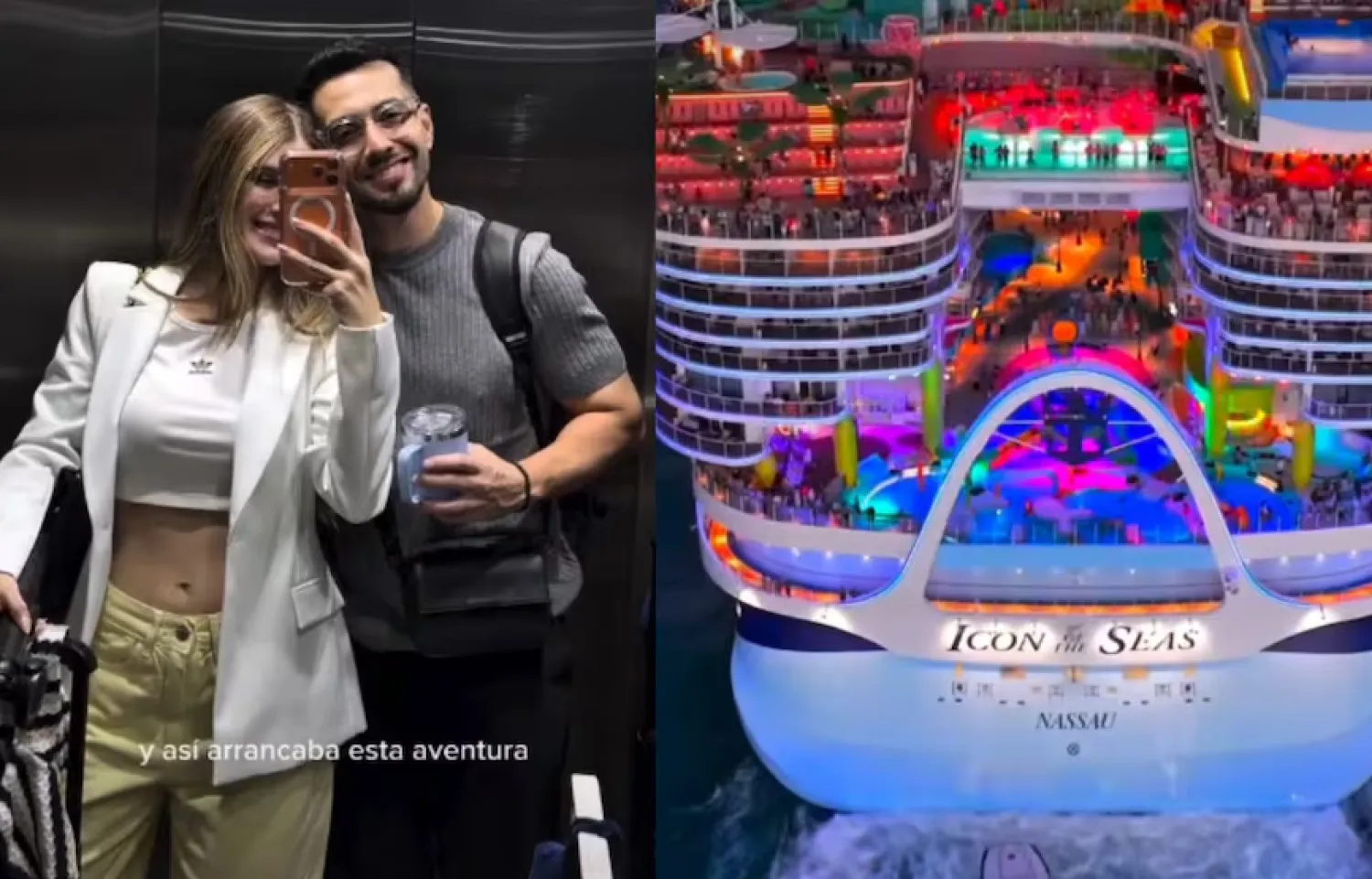 Luna de miel en altamar: Betha Borba embarca en un lujoso crucero desde Miami