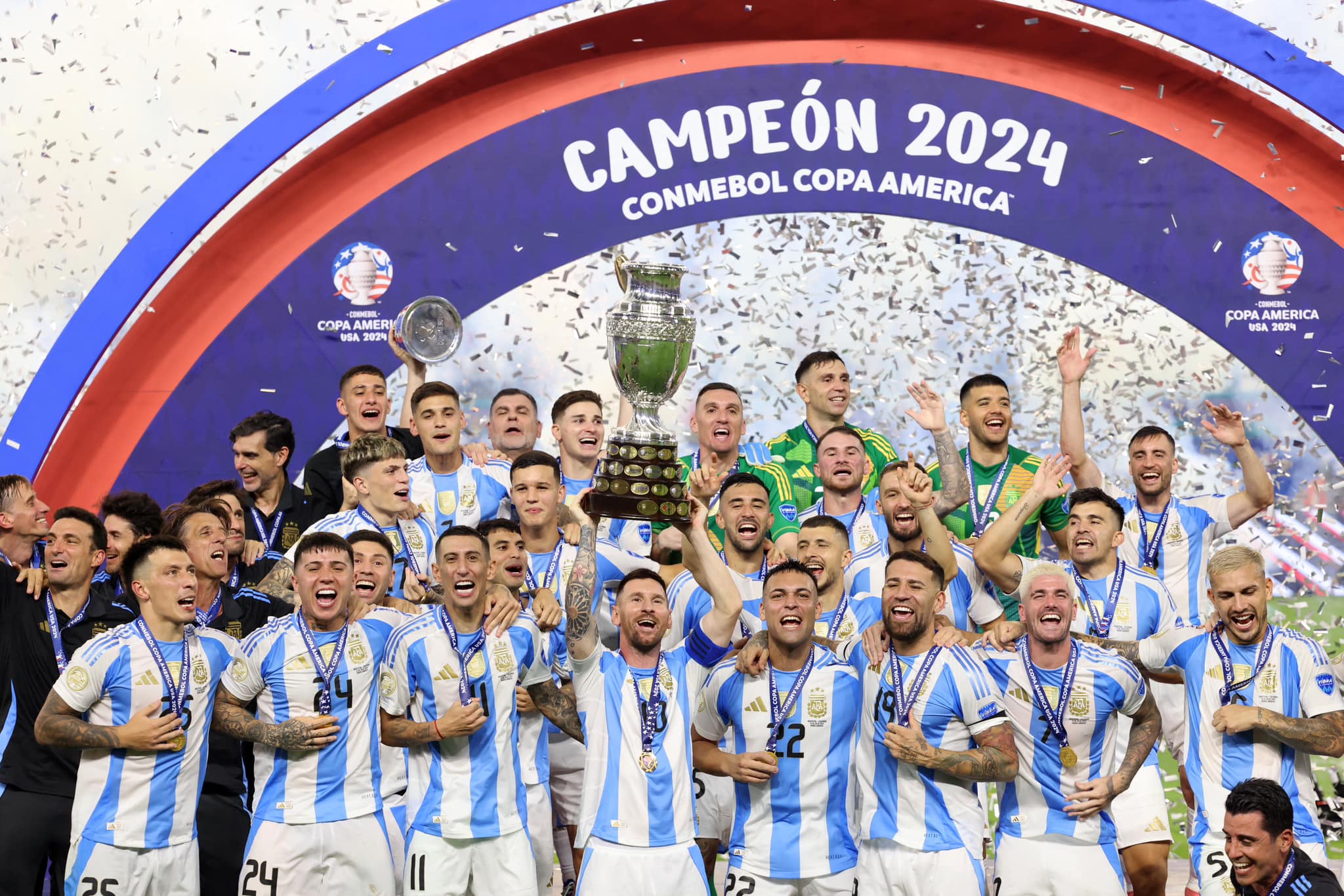 Argentina es bicampeón de la Conmebol Copa América