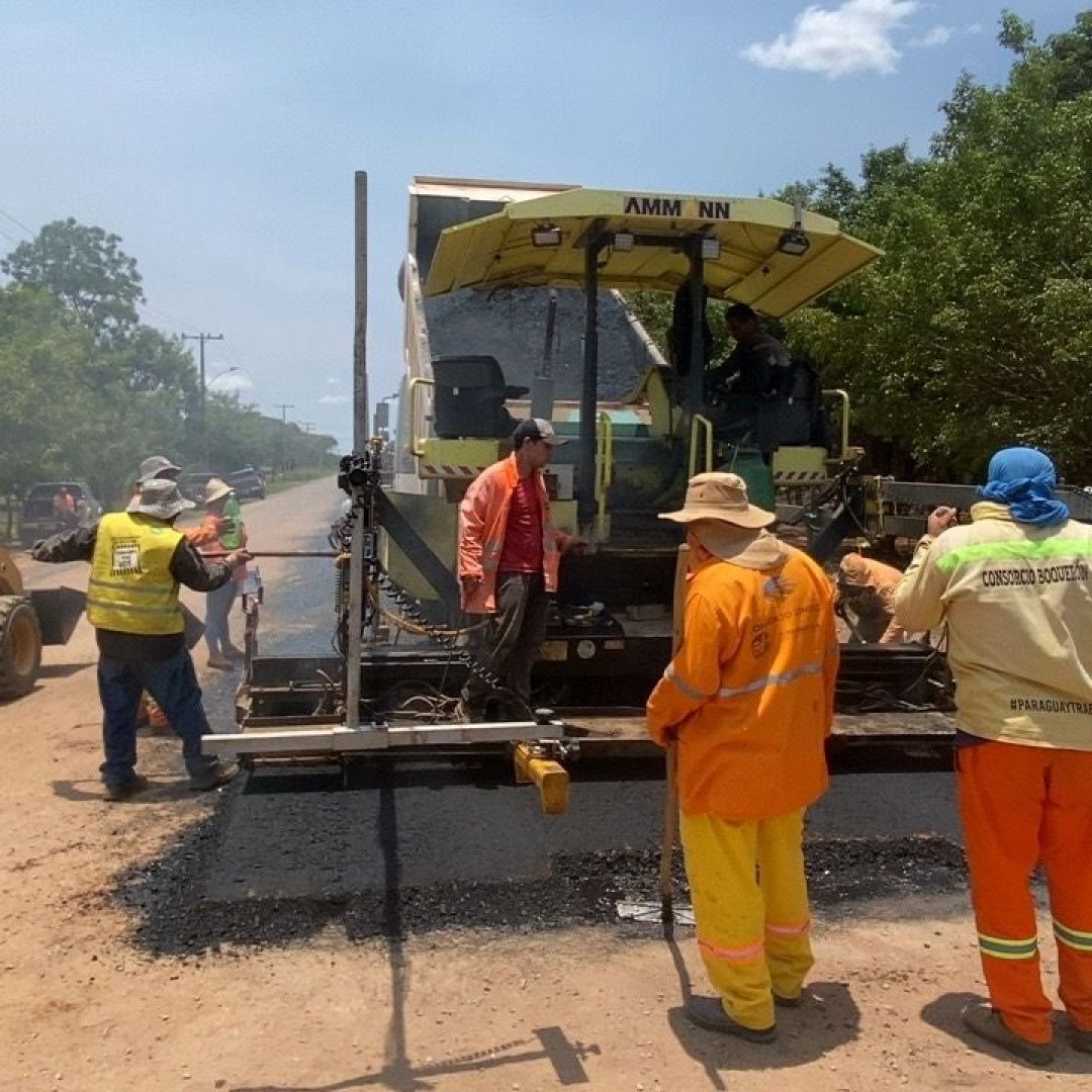 Tramo asfaltado de Bella Vista Norte a Puentesiño con 73% de avance