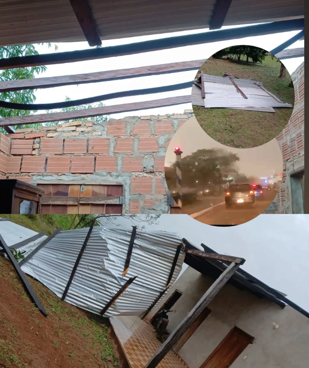 Temporal con fuertes vientos deja daños materiales en Concepción