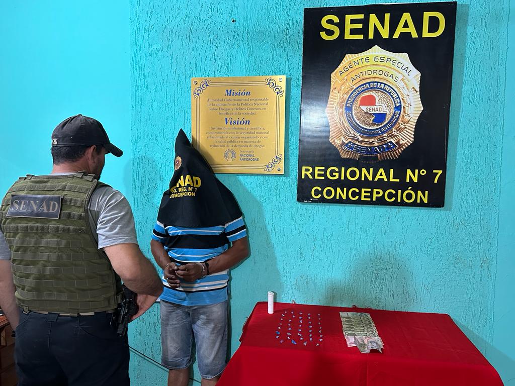 SENAD detuvo a traficantes, con órdenes de captura, durante operativo en la "favela" de Concepción.