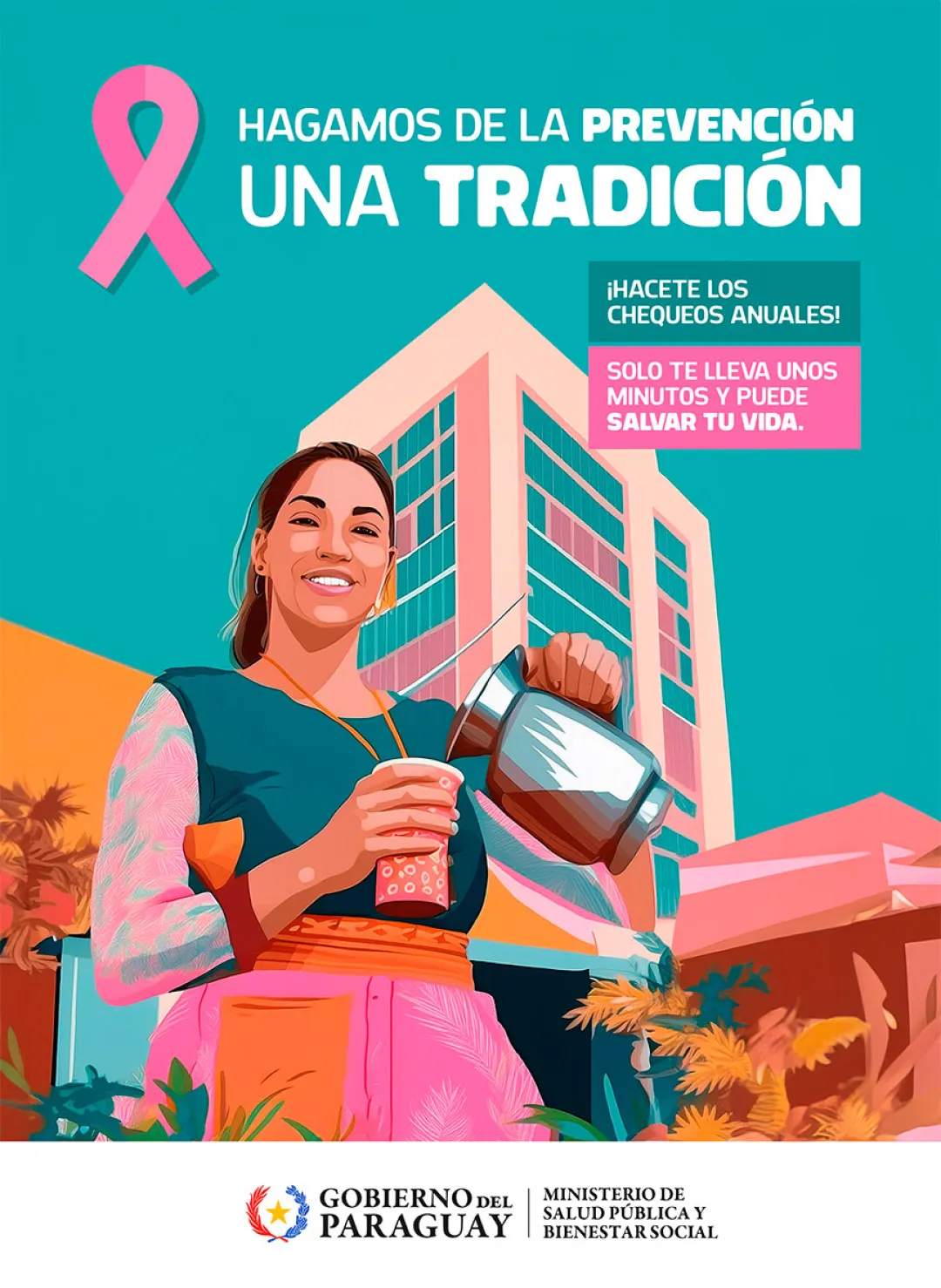 Octubre Rosa: Cambiar hábitos puede reducir el riesgo de cáncer de mama en Paraguay