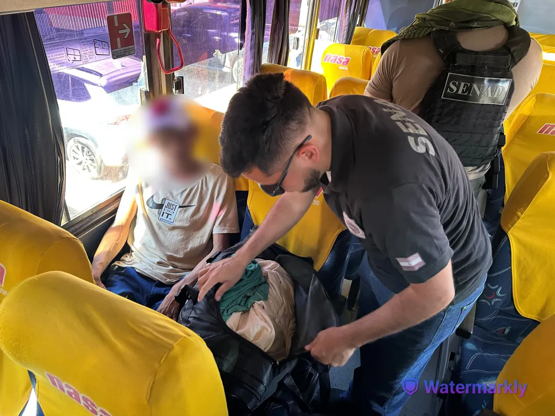 Senad interceptó a pasajero de bus que transportaba marihuana “vip”