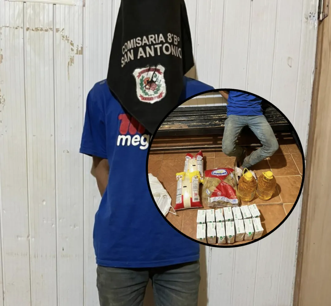 Recuperan víveres robados de una escuela en Concepción: un joven fue aprehendido