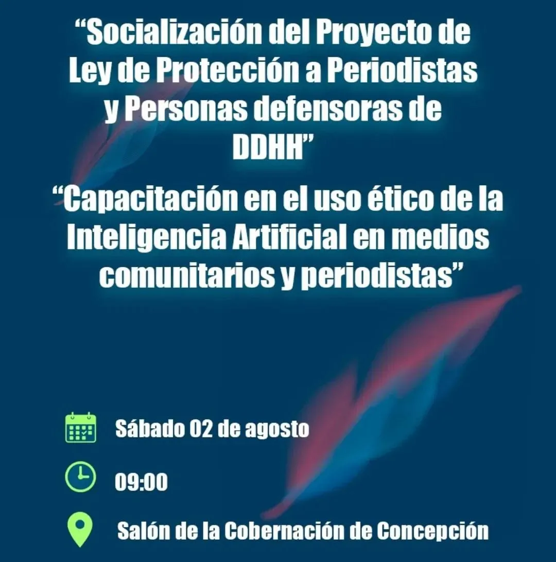 Invitan a socialización del proyecto de ley de protección a periodistas en Concepción