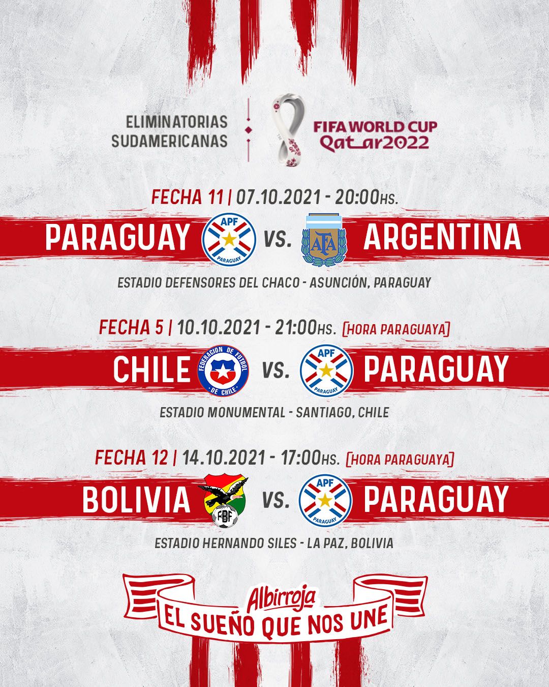 La Selección Paraguaya tiene confirmados sus próximos tres partidos