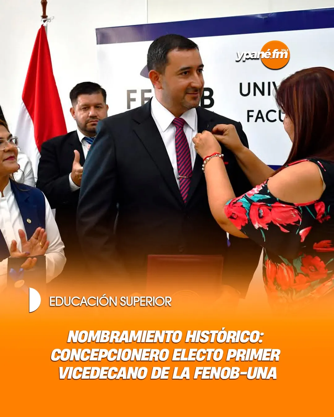 Nombramiento histórico: Concepcionero electo primer Vicedecano de la FENOB – UNA