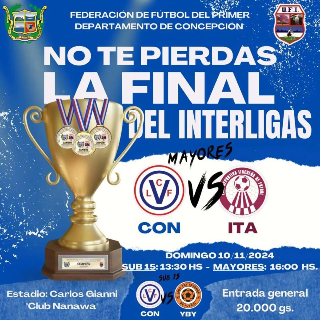 Gran final del Interligas Departamental en Concepción