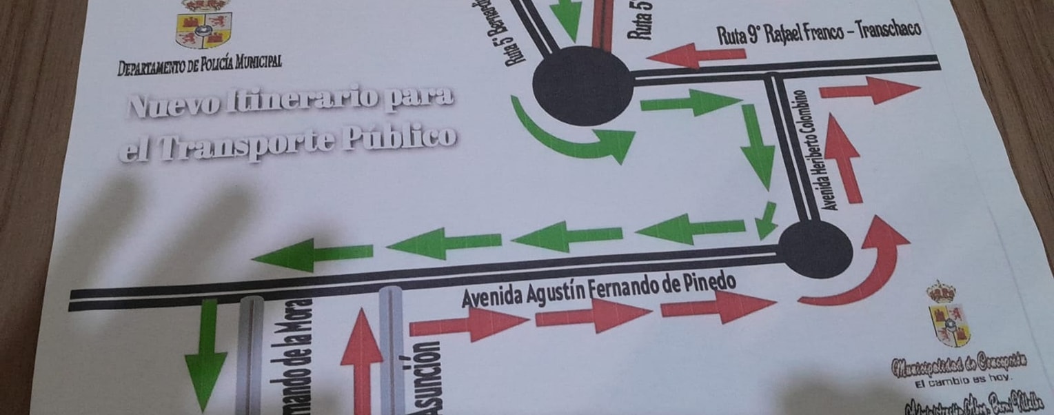 Desde hoy rige nuevo itinerario de entrada y salida de ómnibus en Concepción