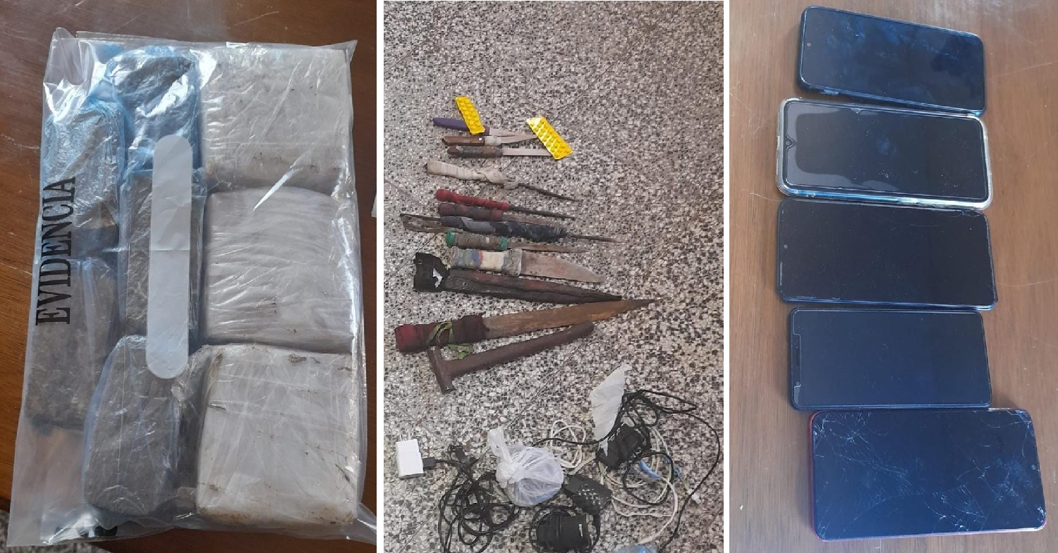 Incautaron marihuana, estoques, celulares y somníferos en la Penitenciaria Regional de Concepción