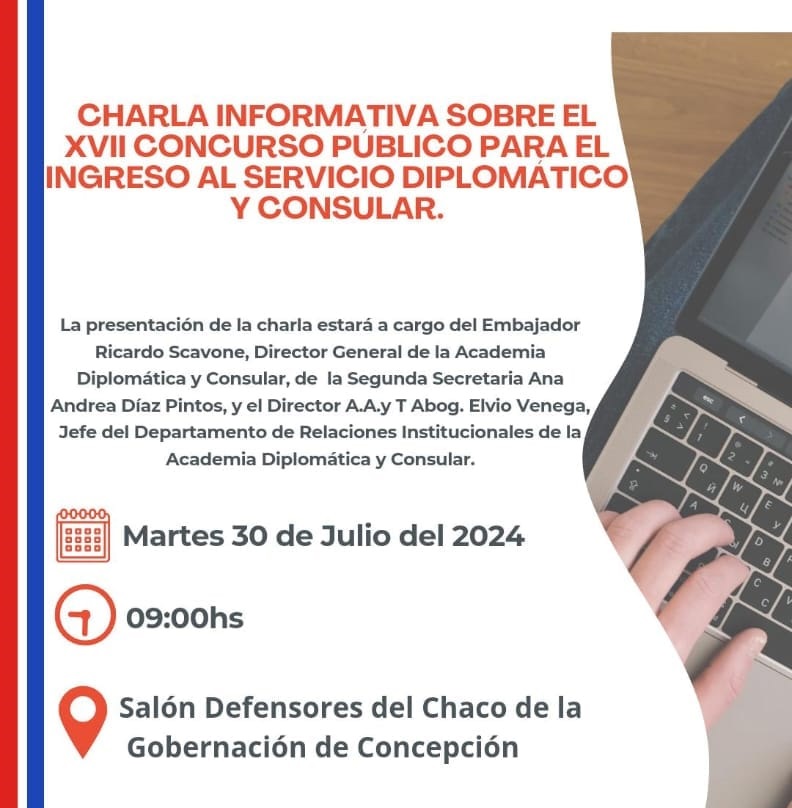 Charla informativa sobre el XVII Concurso Público para el ingreso al Servicio Diplomático y Consular se realizará en Concepción