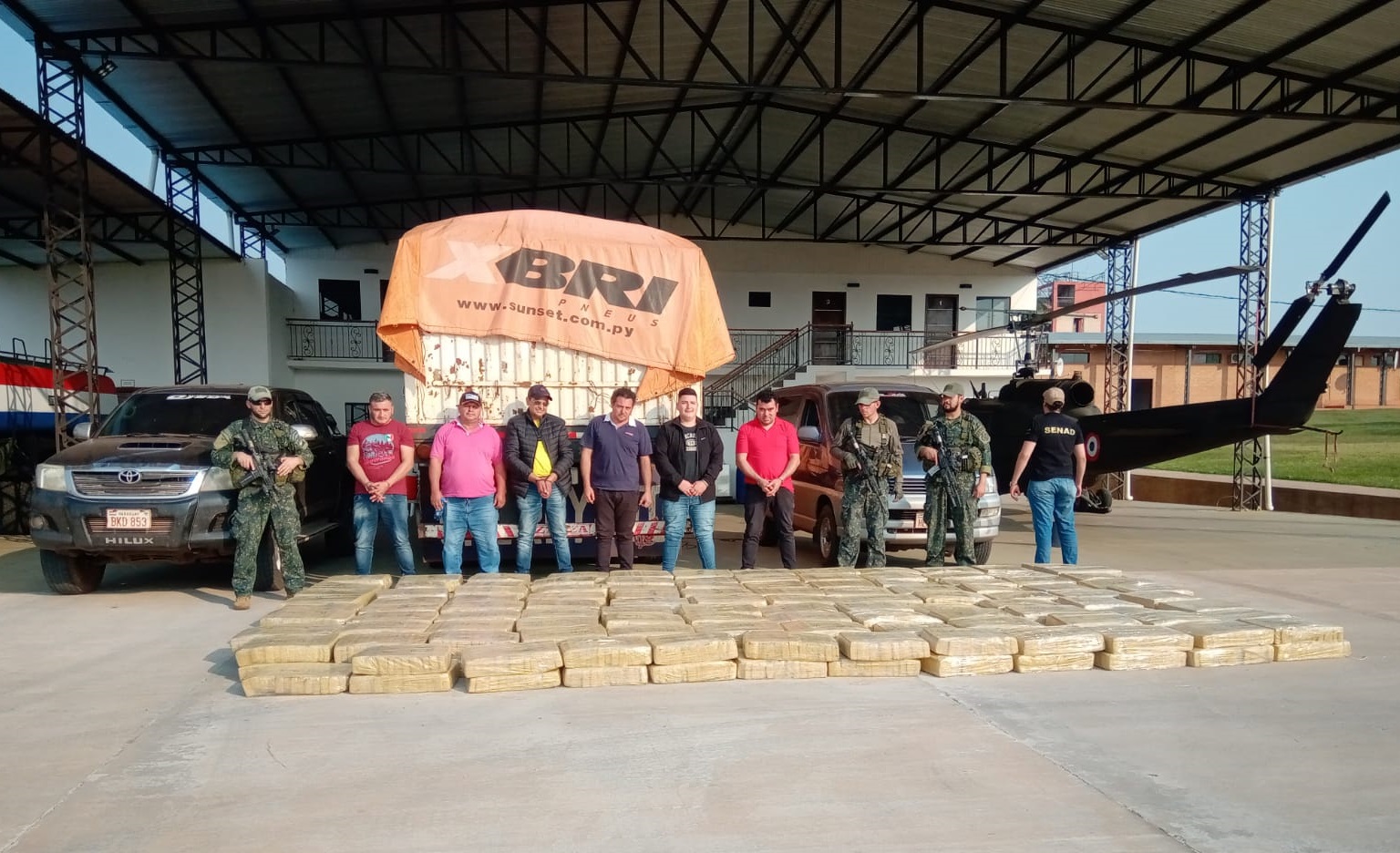 Senad y FTC incautan marihuana y arrestan a varios integrantes de organización criminal