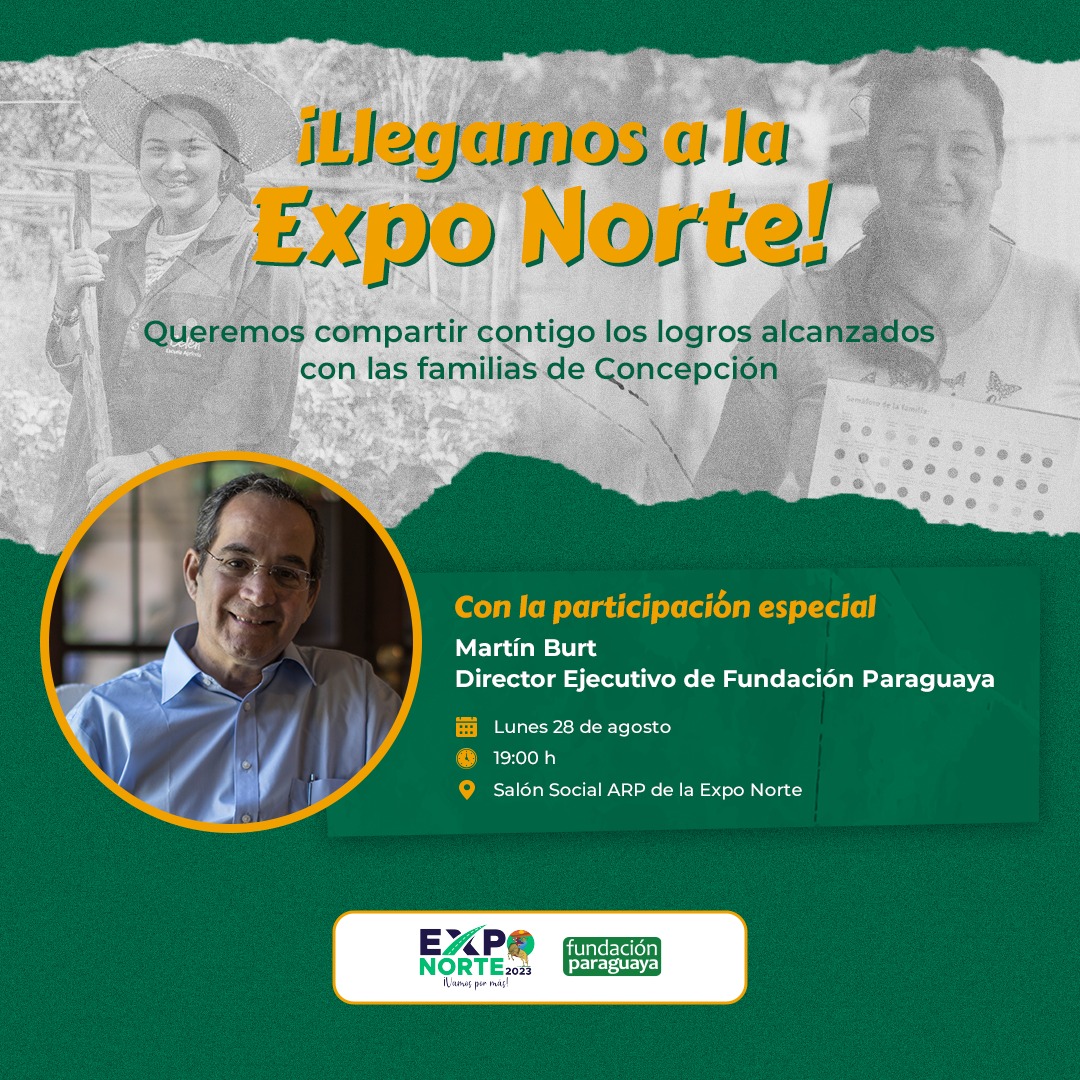 Fundación Paraguaya presenta los logros alcanzados con las familias de Concepción en la Expo Norte