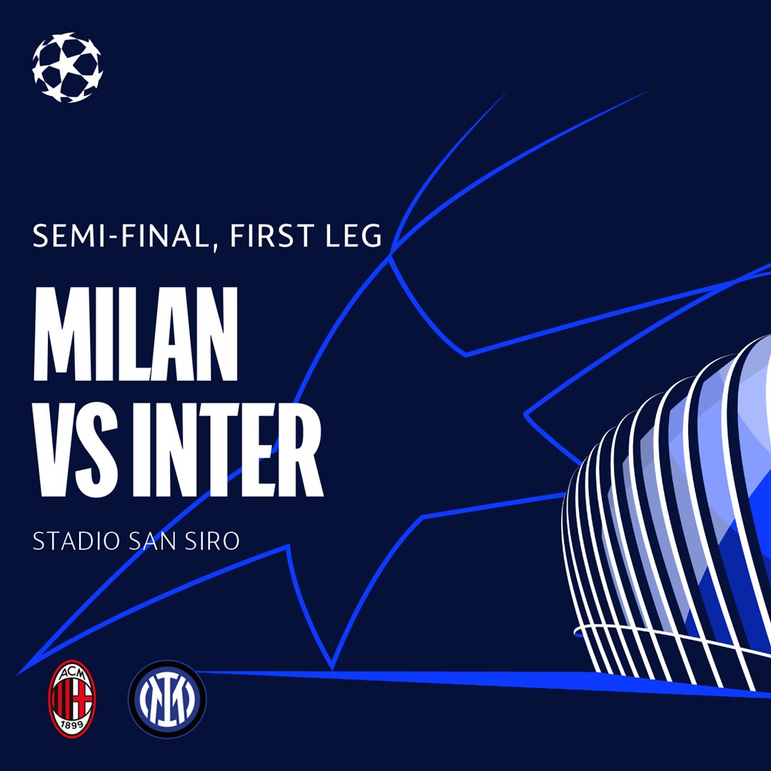 Hoy Milan-Inter segunda semifinal de la Champions League