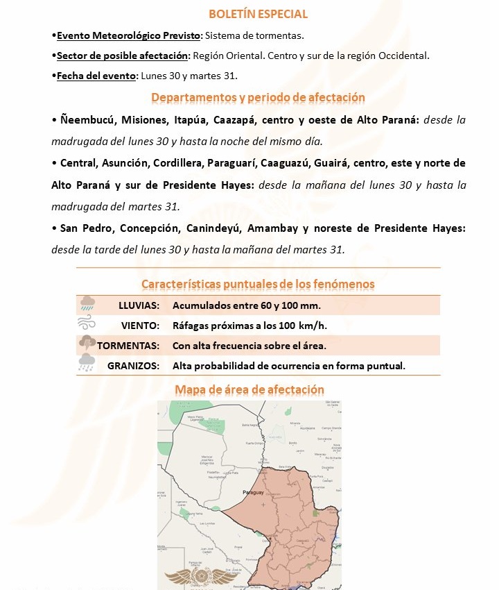 Anuncian tormentas para Concepción