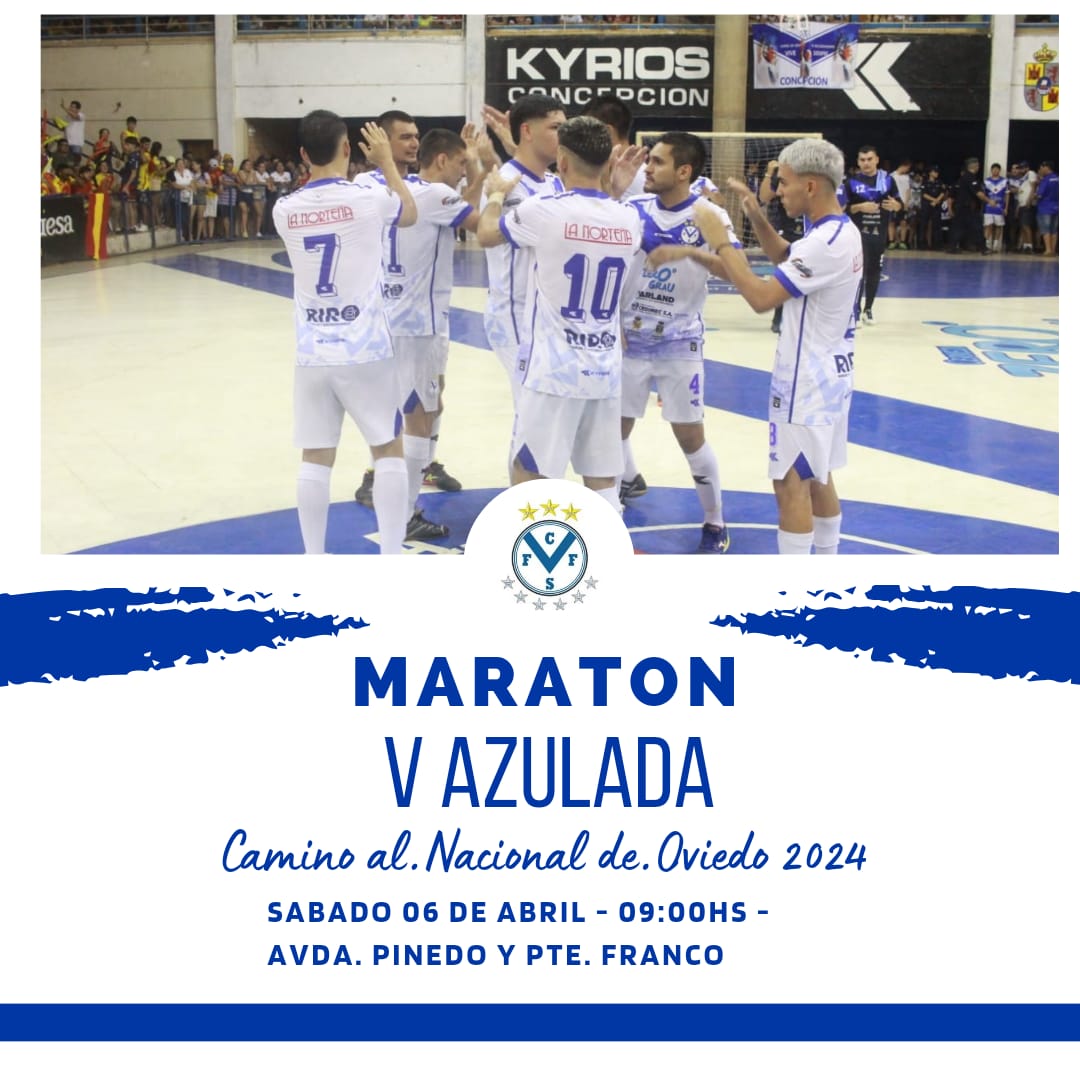MARATÓN “V” AZULADA
