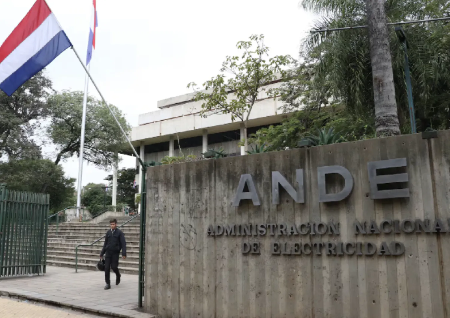 Sindicatos de la ANDE marchan contra proyecto que propone fusión ministerial