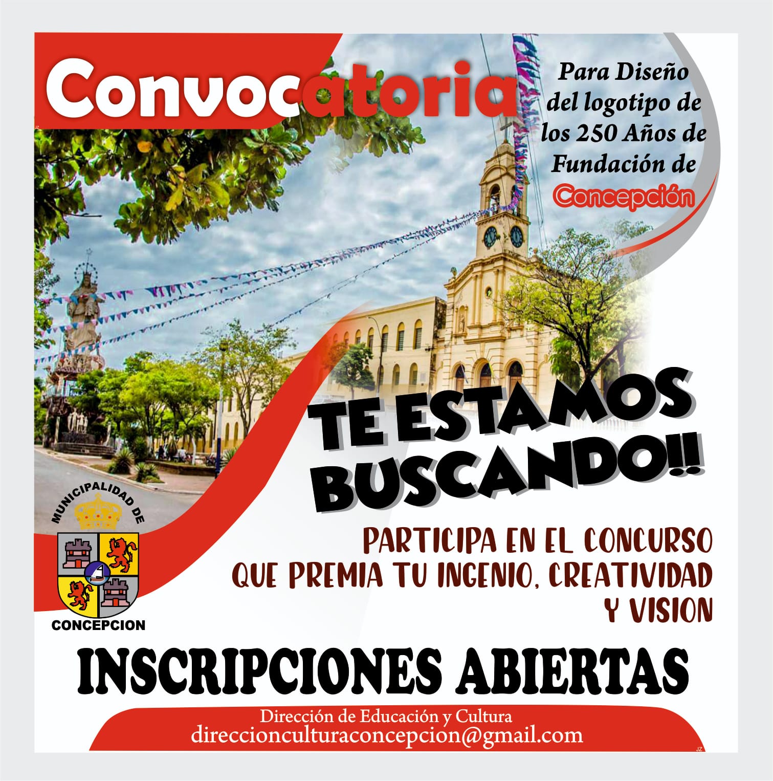 Municipalidad abre concurso para el diseño de logo de los 250 años de fundación de Concepción