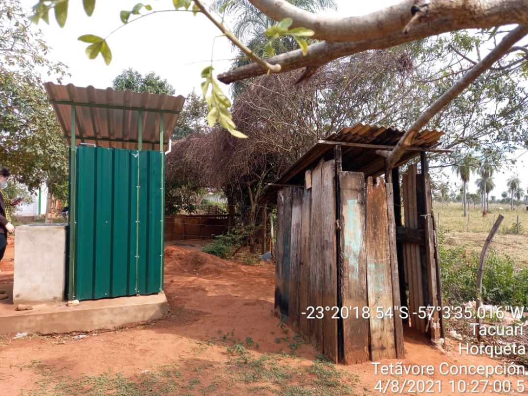 MOPC instala sanitarios en barrios periurbanos y rurales de Horqueta