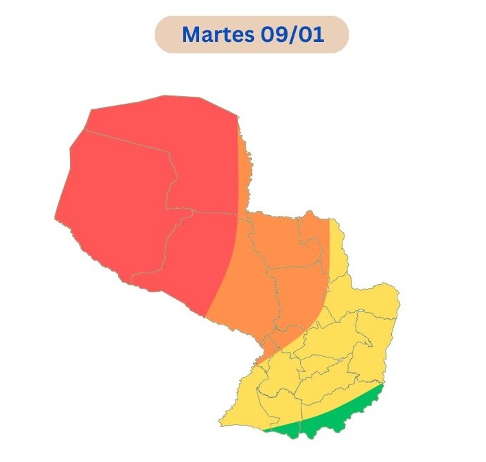 Continúan las altas temperaturas y probabilidad de chaparrones