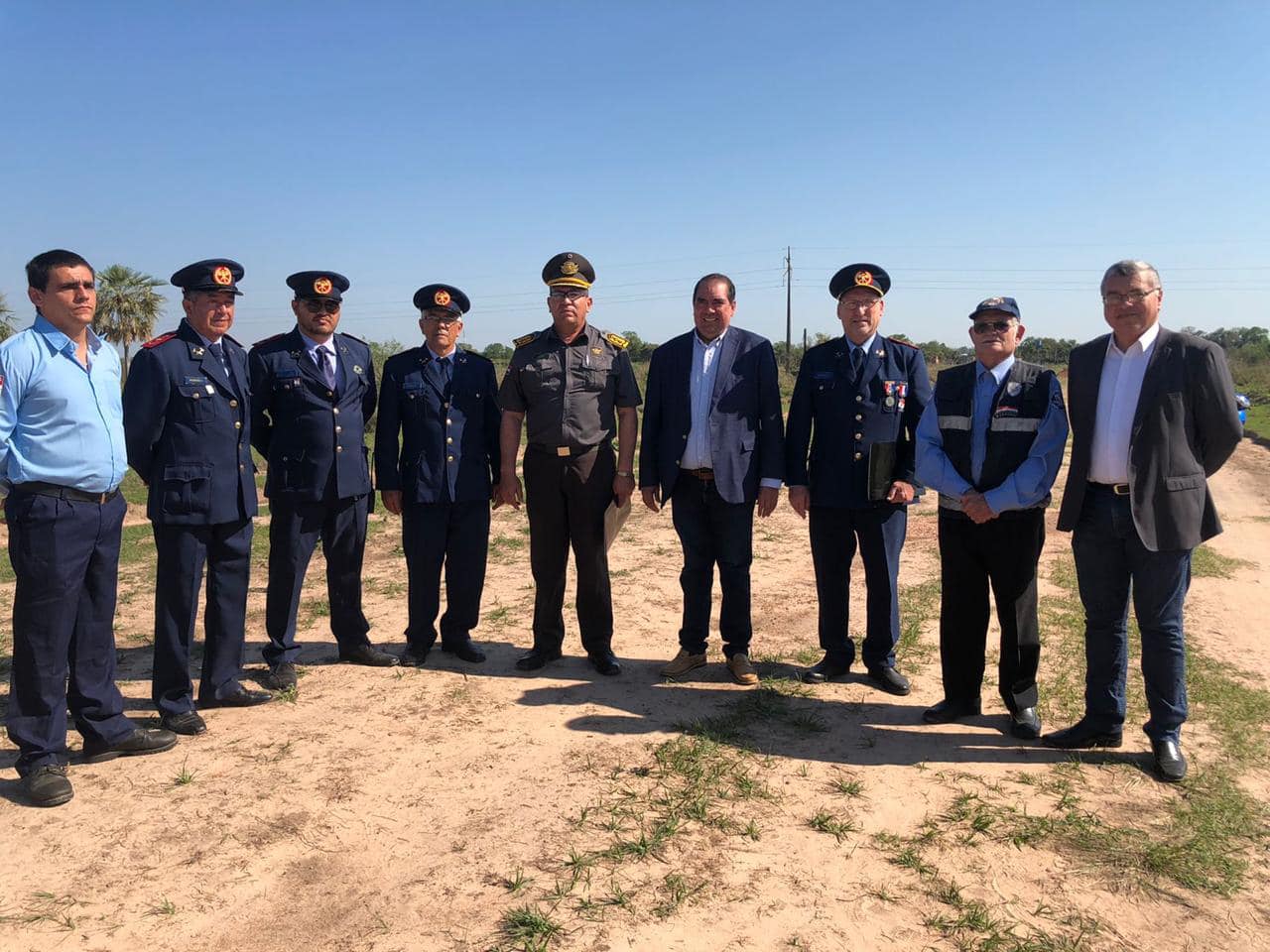 Gobernación donó terrenos para los Bomberos Voluntarios y la Patrulla Caminera